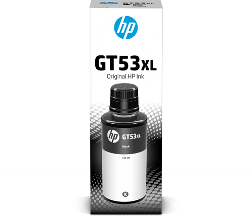 HP GT53XL 135-ml Black Original Ink Bottle, Noir, HP, HP Smart Tank 502, 514, 515, 516, 517, 519, 532, 559, 570, 615, 617, 651, 6000 pages, Rendement élevé (XL), Malaisie