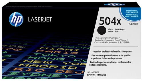 HP 504X toner LaserJet noir grande capacité authentique, 10500 pages, Noir, 1 pièce(s)