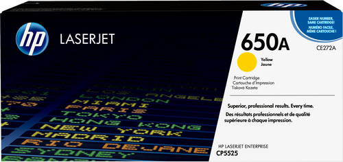 HP 650A toner LaserJet jaune authentique, 15000 pages, Jaune, 1 pièce(s)