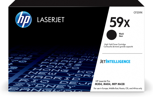 HP 59X High Yield Black Original LaserJet Toner Cartridge, 10000 pages, Noir, 1 pièce(s)