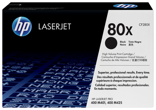 HP 80X toner LaserJet noir grande capacité authentique, 6900 pages, Noir, 1 pièce(s)