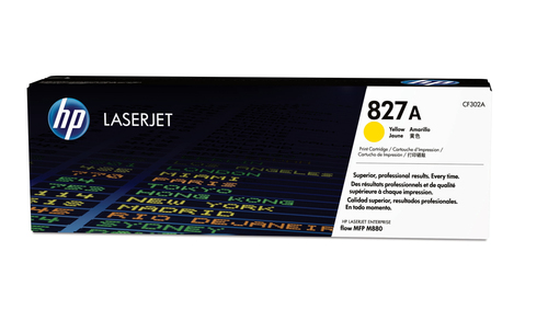 HP 827A toner LaserJet jaune authentique, 32000 pages, Jaune, 1 pièce(s)