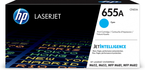 HP 655A Toner LaserJet cyan authentique, 10500 pages, Cyan, 1 pièce(s)