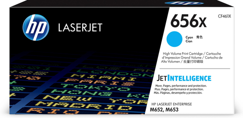 HP 656X Toner cyan LaserJet authentique grande capacité, 22000 pages, Cyan, 1 pièce(s)
