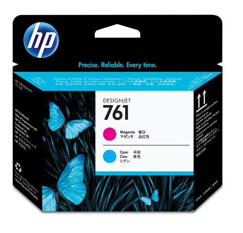 HP 761, HP DesignJet T7100 Printer, Jet d'encre, Magenta, Cyan, CH646A, Singapour, 28 mm