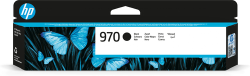 HP 970 Black Original Ink Cartridge, Rendement standard, Noir, Encre à pigments, 56,5 ml, 1 pièce(s), 3000 pages