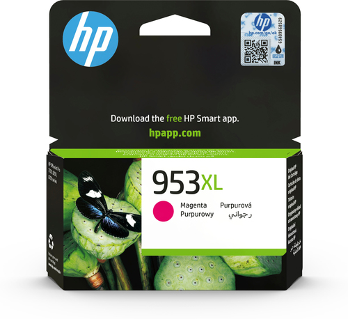 HP 953XL High Yield Magenta Original Ink Cartridge, Rendement élevé (XL), Magenta, Encre à pigments, 18,5 ml, 1 pièce(s), 1450 pages