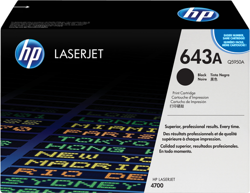 HP 643A toner LaserJet noir authentique, 11000 pages, Noir, 1 pièce(s)