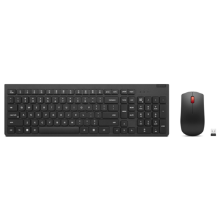 Lenovo Wless KB&M Combo Gen2 French, Taille réelle (100 %), Sans fil, RF sans fil, Noir, Souris incluse