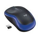 Logitech M185, Ambidextre, Optique, RF sans fil, 1000 DPI, Noir, Bleu