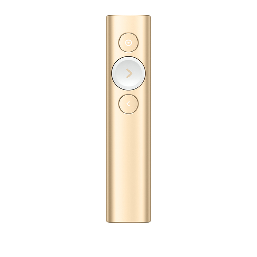 Logitech Spotlight, Bluetooth/RF, USB, 30 m, Or