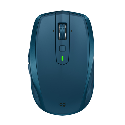 Logitech MX Anywhere 2S Wireless Mobile Mouse, Droitier, RF sans fil + Bluetooth, 4000 DPI, Bleu