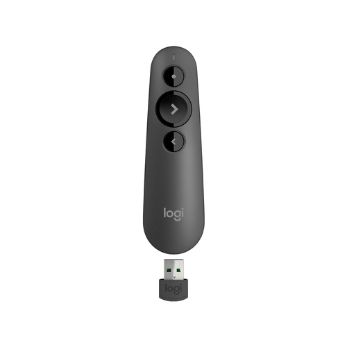 Logitech R500, Bluetooth/RF, USB, 20 m, Graphite