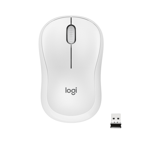 Logitech M220, Ambidextre, Optique, RF sans fil, 1000 DPI, Blanc