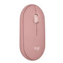 Logitech Pebble 2 M350s, Ambidextre, Optique, RF sans fil + Bluetooth, 4000 DPI, Blanc