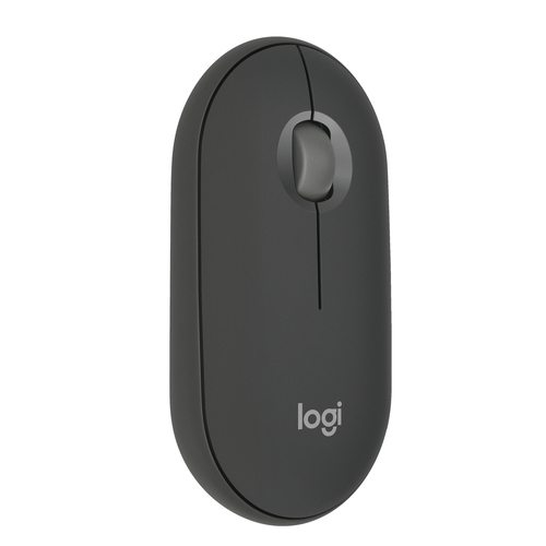 Logitech Pebble 2 M350s, Ambidextre, Optique, RF sans fil + Bluetooth, 4000 DPI, Graphite