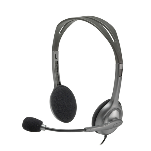 Logitech H111, Avec fil, Bureau/Centre d'appels, 20 - 20000 Hz, 74 g, Casque, Gris