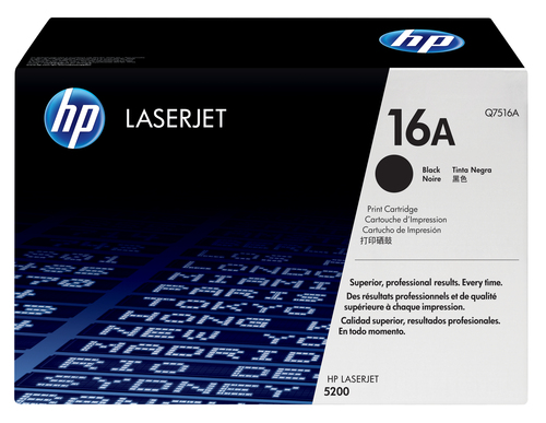 HP 16A toner LaserJet noir authentique, 12000 pages, Noir, 1 pièce(s)