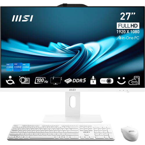 MSI Pro AP272P 14M-652FR, 68,6 cm (27”), Full HD, Intel® Core™ i7, 16 Go, 1 To, Windows 11 Pro