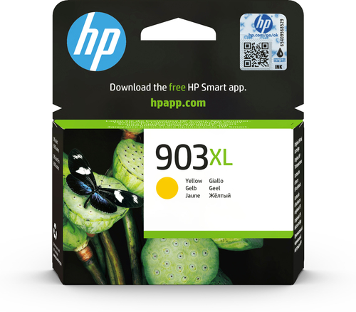 HP 903XL High Yield Yellow Original Ink Cartridge, Rendement élevé (XL), Jaune, Encre à pigments, 8,5 ml, 1 pièce(s), 750 pages