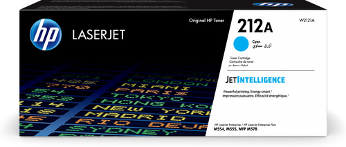 HP Cartouche de toner cyan 212A LaserJet authentique, 4500 pages, 0 pages, Cyan, 1 pièce(s)
