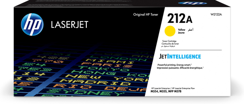 HP Cartouche de toner jaune 212A LaserJet authentique, 4500 pages, 0 pages, Jaune, 1 pièce(s)