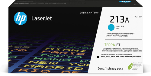 HP Toner cyan LaserJet authentique 213A, 3000 pages, Cyan, 1 pièce(s)