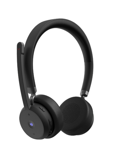 Lenovo Wireless VoIP Headset, Sans fil, Bureau/Centre d'appels, 20 - 20000 Hz, 140 g, Casque, Noir