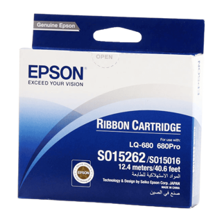Epson C13S015262, - Epson LQ-1060 - Epson LQ-2500 - Epson LQ-2500+ - Epson LQ-2550 - Epson LQ-670 - Epson..., Noir, Dot Matrix, 24-pin, 2000000 caractères, Noir