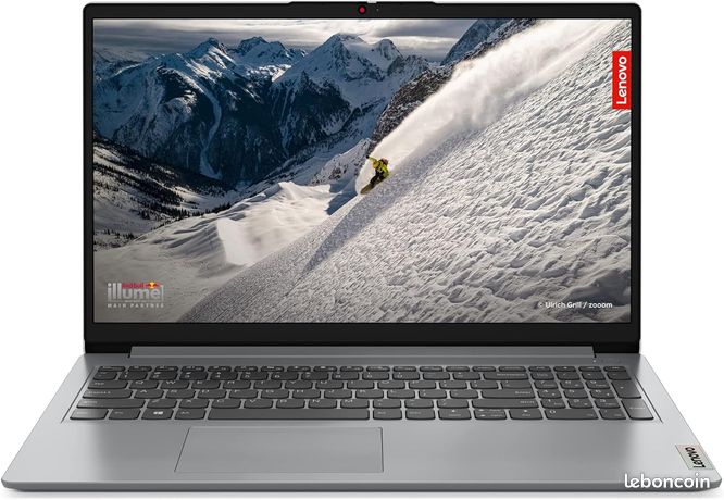 Lenovo IdeaPad 1 15AMN7, AMD Ryzen™ 3, 39,6 cm (15.6”), 8 Go, 512 Go Garantie 2 ans 