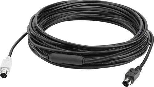 Logitech 939-001487, 10 m, 6-p Mini-DIN, 6-p Mini-DIN, Mâle, Mâle, Noir