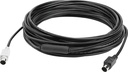 Logitech 939-001487, 10 m, 6-p Mini-DIN, 6-p Mini-DIN, Mâle, Mâle, Noir