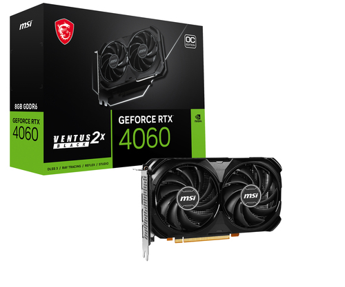 MSI VENTUS GeForce RTX 4060, 8 Go, GDDR6
