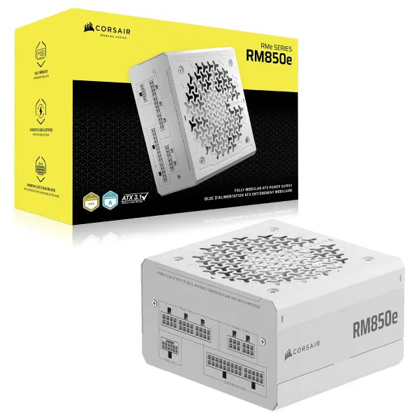 Corsair RM850e Gold Blanc