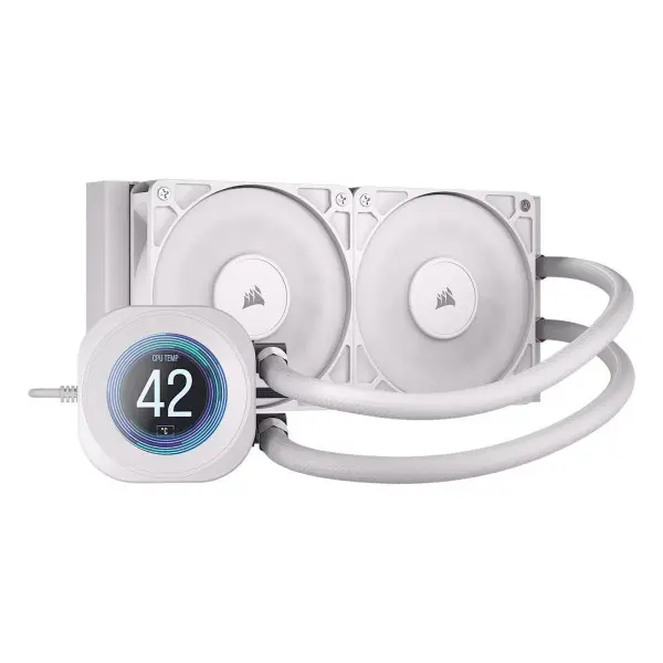 Corsair NAUTILUS 240 RS LCD Blanc