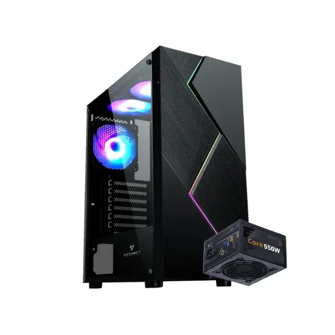 Connect Boitier BOLT ARGB + PSU 550W