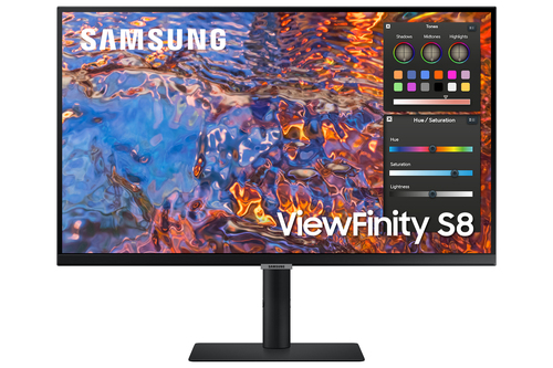 Samsung S80PB, 68,6 cm (27”), 4K Ultra HD, LCD, 5 ms, Noir