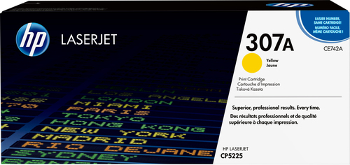 [CE742A] HP 307A toner LaserJet jaune authentique, 7300 pages, Jaune, 1 pièce(s)