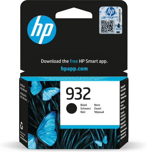 [CN057AE] HP 932 cartouche d'encre noir authentique, Rendement standard, Noir, Encre à pigments, 8,5 ml, 1 pièce(s), 400 pages