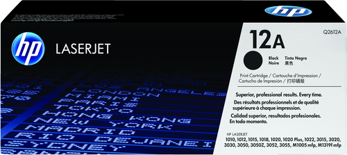 [Q2612A] HP 12A toner LaserJet noir authentique, 2000 pages, Noir, 1 pièce(s)
