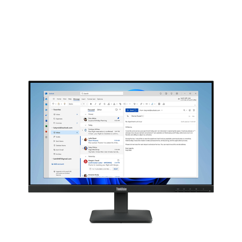[64B5KAT1EU] Lenovo ThinkVision S24-4e, 23.8'', Full HD, Noir
