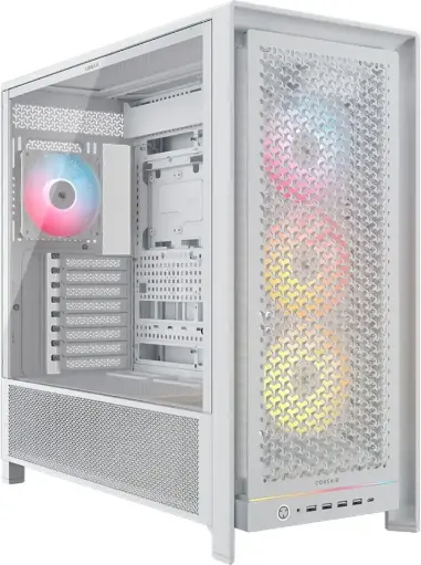 [CC-9011310-WW] Corsair 5000D RS ARGB (4xRS140 ARGB) Blanc
