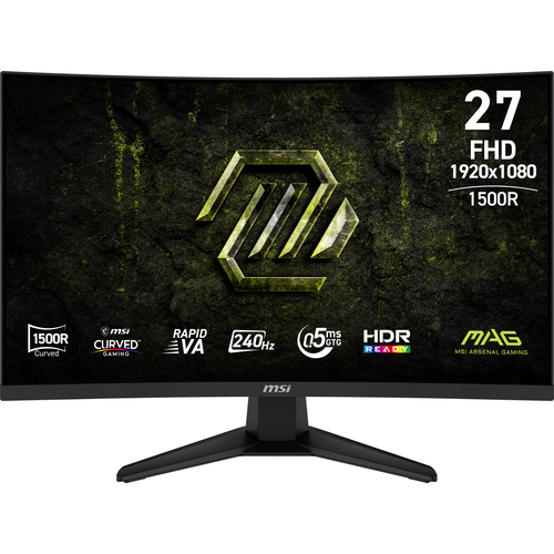 [MAG 275CF X24] MSI MAG 275CF X24, 68,6 cm (27”), Full HD, LCD, 0,5 ms, Noir