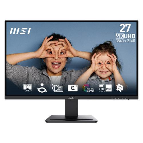 [PRO MP273U] MSI Pro MP273U, 68,6 cm (27”), 4K Ultra HD, 1 ms, Noir