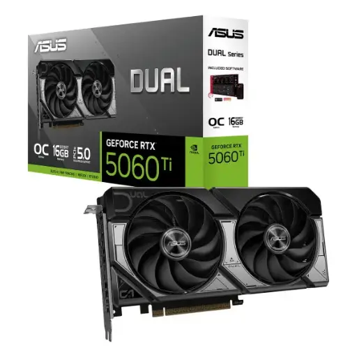 [DUAL-RTX5060TI-O16G-EVO] ASUS Dual GeForce RTX 5060 Ti OC Edition 16Go GDDR7